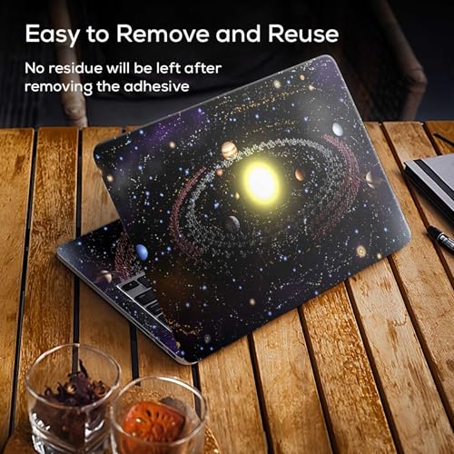 Image of Galaxsia Universe D4 Full Body Vinyl Laptop Skin /Sticker /Cover Upto 15.6 Inches Laptops Laminated-Removable-HD Quality Compatible for Hp-Dell-Sony-Lenovo-Asus etc.(15x10 Inches)