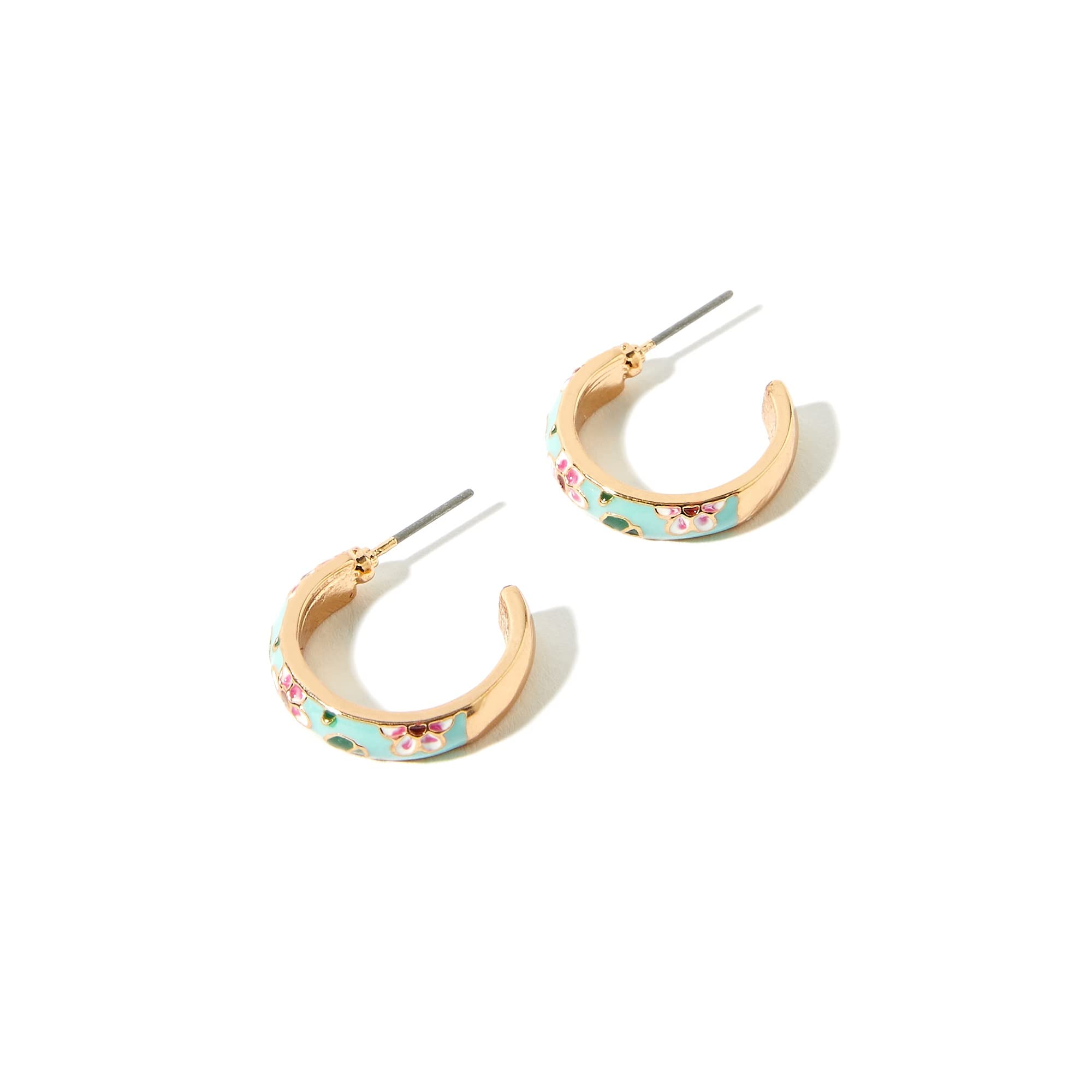 Accessorize London Womens Dfg Romantic Ramble Blue Enamel Flower Hoop Earring (B09V2CLWWQ) Amazon Price History, Amazon Price Tracker