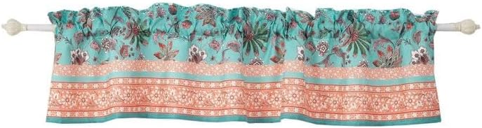 Greenland Home Barefoot Bungalow Audrey Bath Shower Curtain, Turquoise
