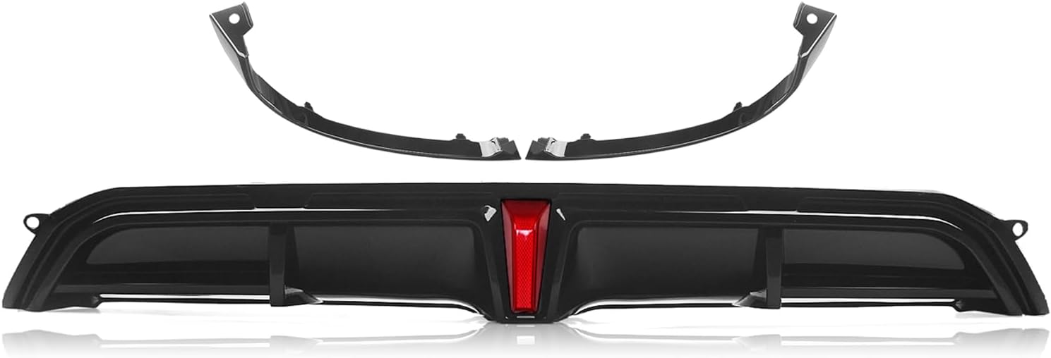 Rear Bumper Diffuser Lip Splitter Kit for 2022-2024 Honda Civic Hatchback