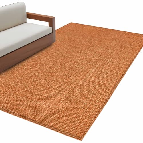 Tapete decorativo microfiber 3x5 pies naranja miniatura 2