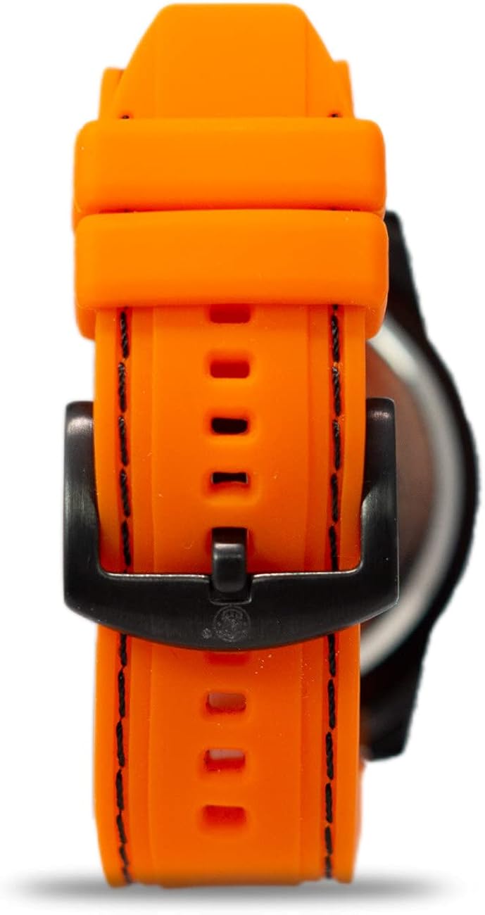 Vista 6 de Smith & Wesson Men's Trooper Watch, Water Resistant, 5 ATM, Japanese Movement, Scratch-Resistant Glass, Date Display, Rubber Strap, 47mm