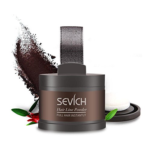 Hair Line Shadow Powder Hairline Cover Up Powder Color Powder Conceal Fill in Thinning Hair Beauty Cosmetics (Brown)