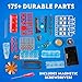 National Geographic 4-Cylinder Engine Building Kit – 175+ Piece Working Model with Moving Parts, Clear Visible Engine Model, STEM Building Toy with Tools & Learning Guide for Kids