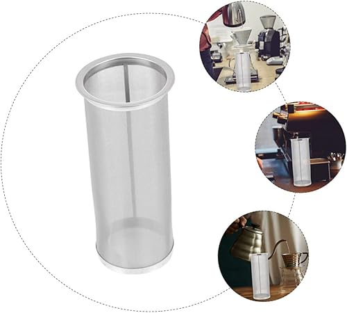Miniatura 5 de Infusor de filtro de café de acero inoxidable, filtro de malla fina para frasco, filtro de café reutilizable, colador de té, accesorios