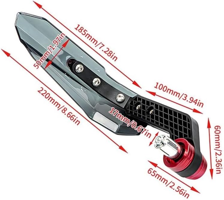 Hand Guards for Suzuki Vstrom 650 V-Strom 650 Vstrom 1000 1050/xt DL1000 DL650 Motorcycle Handguard Shield Hand Guard Protector Windshield, Blcak