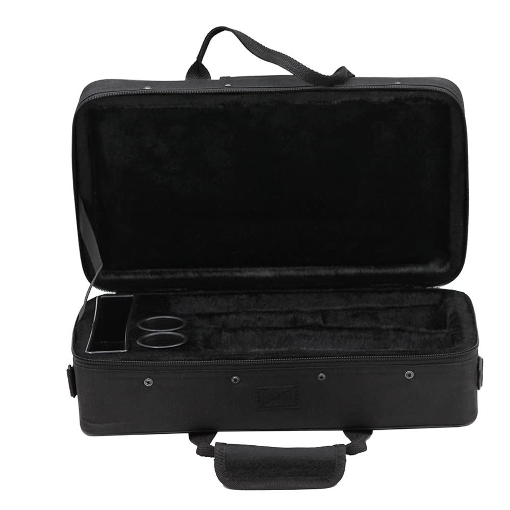 Étui pour Clarinette SIB avec Sangles de Sac à Dos, Tissu Oxford 600D imperméable, Rembourrage en Mousse épaisse, avec bandoulière réglable, Poche Externe pour partition de