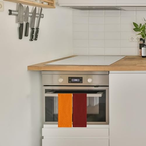 Decorrack 8541799692 100% Cotton Kitchen Towels, 15 Inch X 25 Inch Absorbent Dish Towels [Premium Quality 400 Gsm] Fall Set  thumb #2