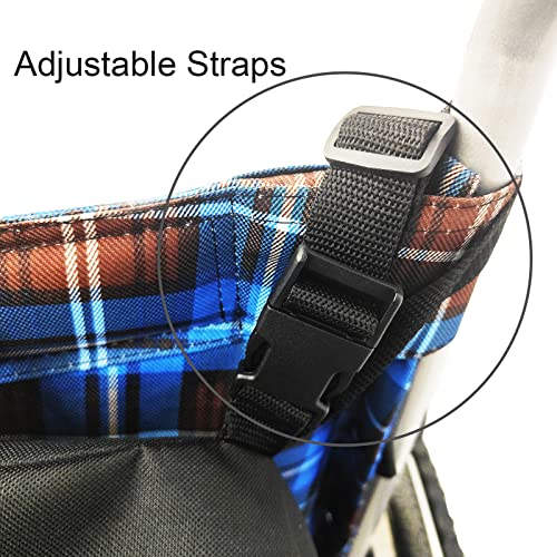 Oxford Cloth Wheelchair Bags for Back of Chair with Pockets Mobility Devices Accessory Large Wheelchair Backpack Storage Carrier Bag Fits for Most Wheelchairs - Image 2