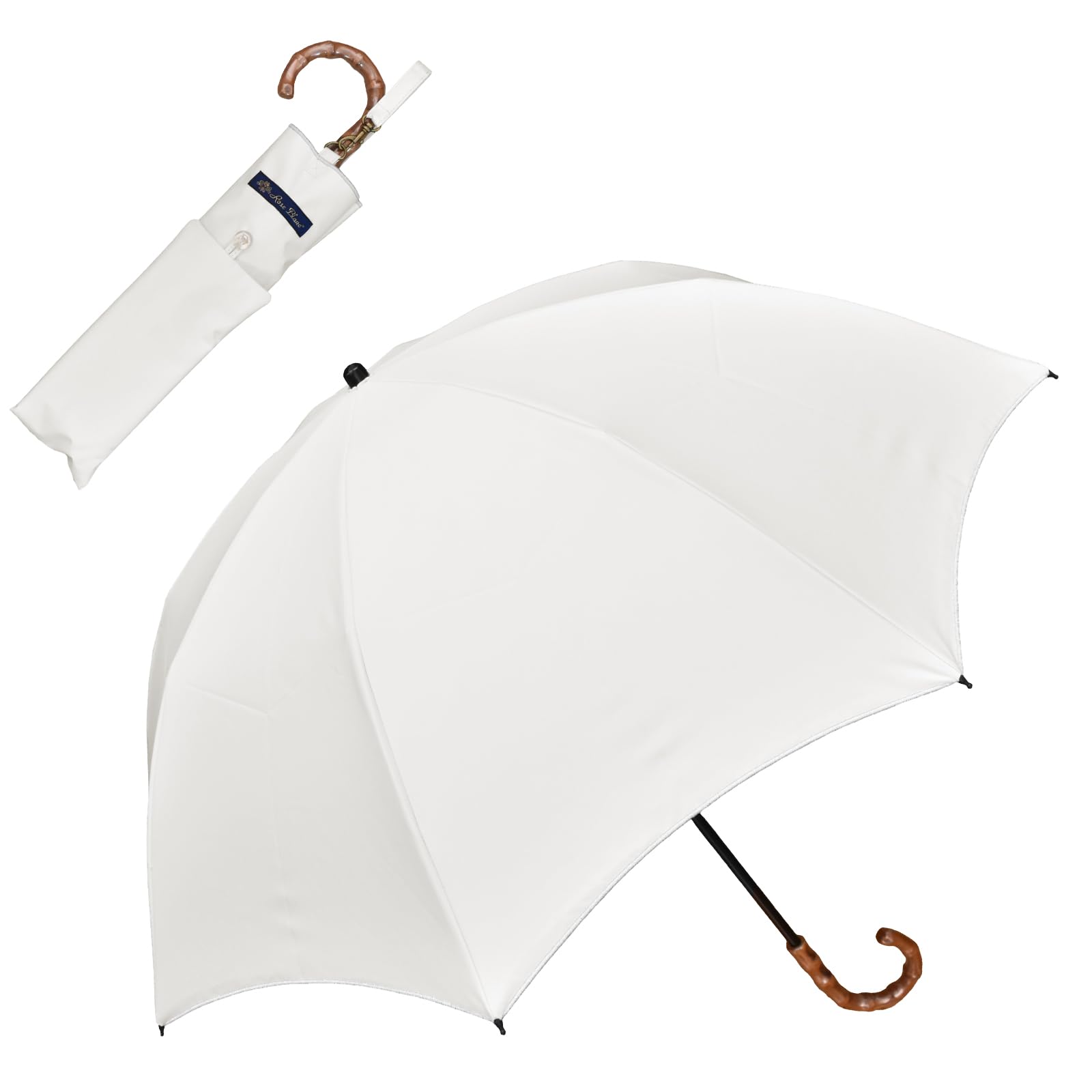 Amazon | 100%遮光 日傘 折りたたみ傘【Rose Blanc】 日傘 軽量