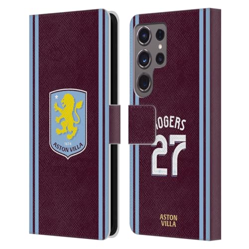 Coque portefeuille Samsung S24 Ultra résout l'oubli de cartes style Aston Villa