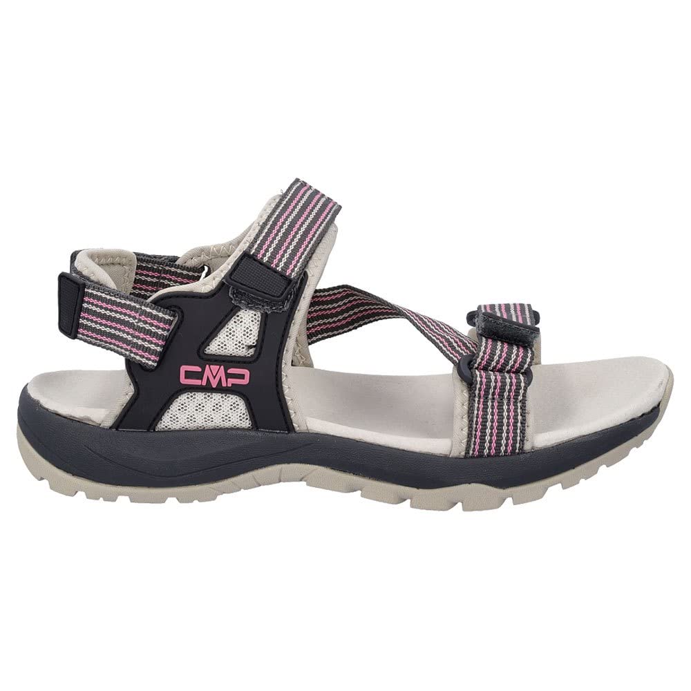CMP KHALYS WOMEN'S SANDAL SHOE NERO-PINK FLUO UK 5.5
