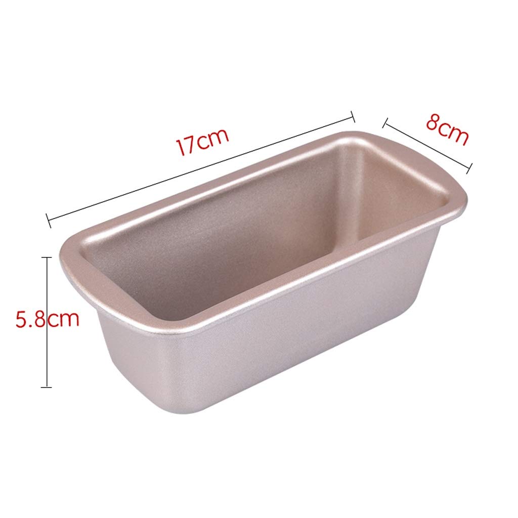 GCX- Molde de la Torta de la hornada Herramientas Rectangular bizcocho Pan del Molde Antiadherente Mini Tostadas Box Brownie Molde Conveniente (Size : S)