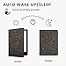 kwmobile Case Compatible with Amazon Kindle Paperwhite 11 Generation 2021 Case - PU Cover for Kindle Paperwhite Case w/Strap - Egyptian Figures Gold/Black