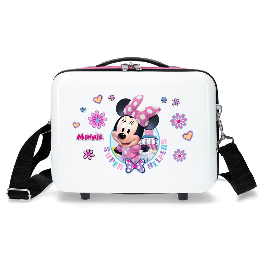 Disney Super Helpers Beauty Case Adattabile con Tracolla, 29 x 21 x 15 cm, Bianco