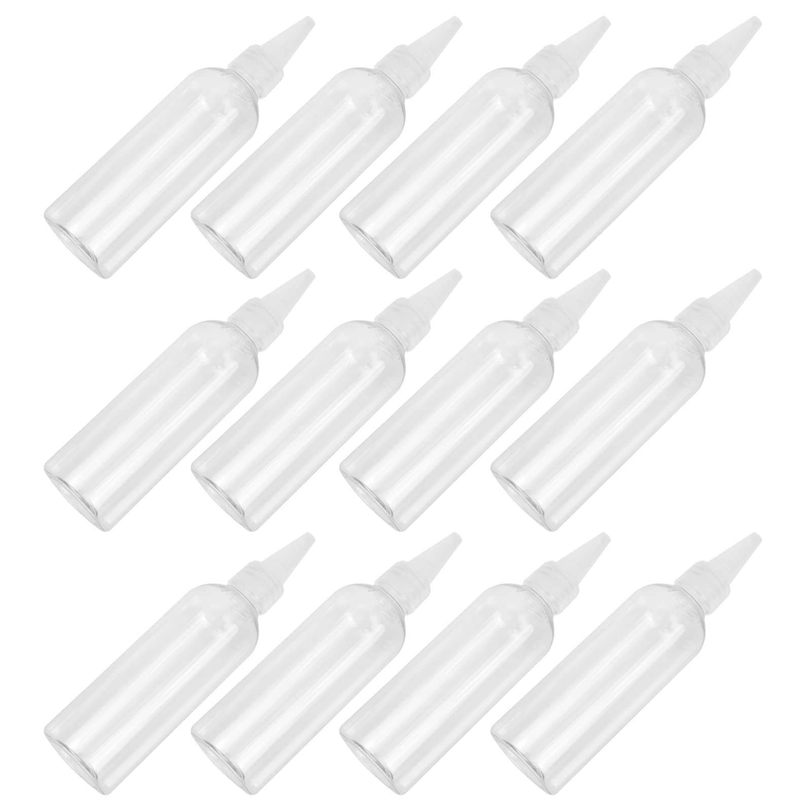 Flacone Applicatore a Punta 100ml Pe per Tinta Chioma, 30 Pezzi