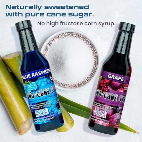 12.7oz Pure Cane Sno-Cone Syrup-No High Fructose Corn Sugar! (Six Flavor Variety Pack) - Thumbnail 3