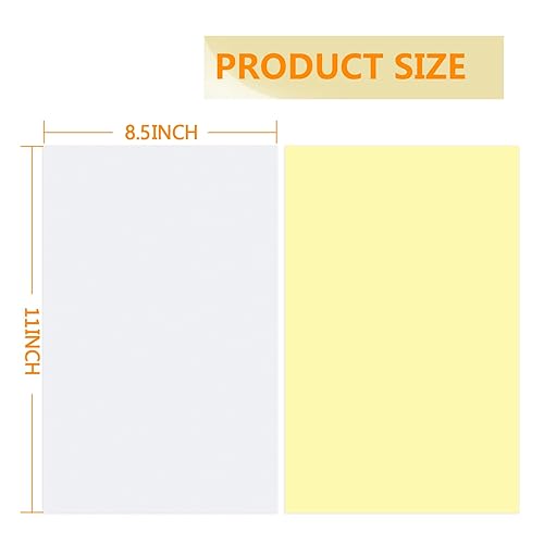 Miniatura 3 de 15 hojas permanentes de doble cara para manualidades, tamaño carta, hojas adhesivas fuertes de 8.5 x 11 pulgadas, 0.004 in de grosor para decoración