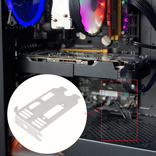 Soporte Bajo Perfil Compatible con MSI GTX1050 LP miniatura 4