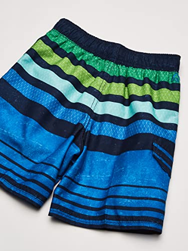 Image of Kanu Surf Boys' Victor Stripe Quick Dry Beach Board Shorts Swim Trunk