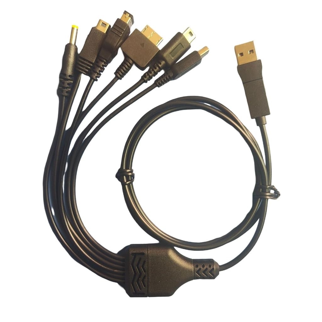 6 in 1 USB C Charger Charging Cable Cord for Handheld Game Consoles