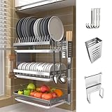Photo Gallery wtlonbf scolapiatti a parete a 3 livelli, scolapiatti in acciaio inox con scolapiatti rimovibile, organizer per la cucina, vassoio regolabile, 16 * 10,4 * 21,8 pollici Photo Gallery wtlonbf scolapiatti a parete a 3 livelli, scolapiatti in acciaio inox con scolapiatti rimovibile, organizer per la cucina, vassoio regolabile, 16 * 10,4 * 21,8 pollici