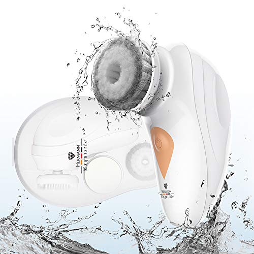 Facial Cleansing Brush - Rechargeable Face Scrubber Exfoliator Freshen & Brighten your face wash, Waterproof Face Spin Brush technology for an exfoliating face scrub