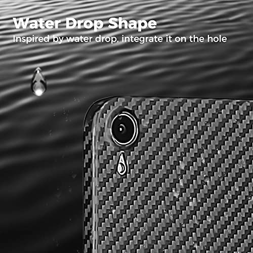 Monocarbon Ipad Mini 6 Case, Carbon Fiber Hard Shell [Military Grade Drop Protection] Shockproof Anti-Scratch Ultra Strong Protect Cover For Ipad Mini 6, Matte Finish. #TOP6