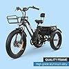 COMFYGO Forte Electric Bike, Electric Tricycle for Adults, Motor Ebikes, 3 Wheel Bicicleta Electrica para Adultos, 18AH Up to 72 Miles Per Charge #1