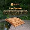 All Things Cedar Wooden Bridge, Outdoor Garden Walkway for Backyard Ponds, 3', Natural #4