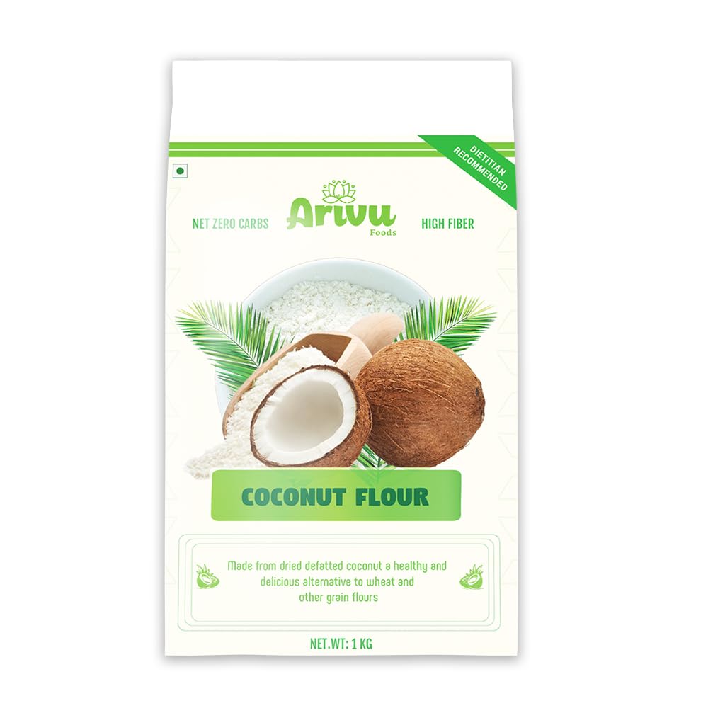 Arivu Foods Coconut FlourNut - The All-in-One Health Flour (1kg) Weight Loss | Diabetic-Friendly | Heart Healthy | Digestive Support | Thyroid Boost | Bone Strength | Fiber & Protein Rich Perfect for Baking & Flat Breads (B0CJY8CVZP) Amazon Price History, Amazon Price Tracker
