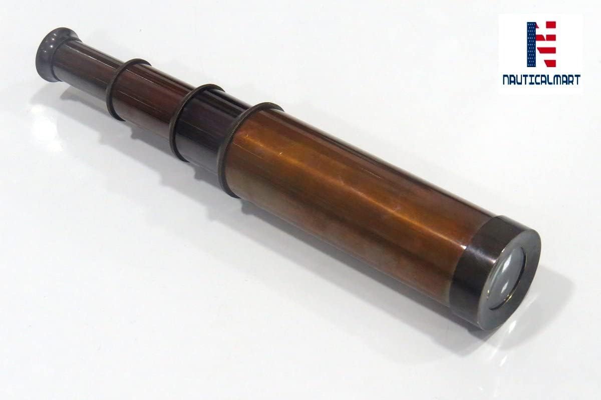 NauticalMart Antique Maritime Brass Spyglass Nautical Telescope