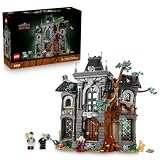 LEGO Icons Bürgermeistervilla - Haus Bausatz für Erwachsene - 3D Modell mit Gotischer Einrichtung & 3 Minifiguren, die im Dunkeln leuchten - Gruselige Büro oder Wohnzimmer Deko - Geschenkidee - 11383