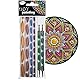 Aladine Dot Painting Set – 7 Werkzeuge & 9 Aufsätze – für Mandalas, Kieselsteine, Holz, Stoff, Leinwand, Dotting Painting Punkte – Kreatives Hobby, mehrfarbig