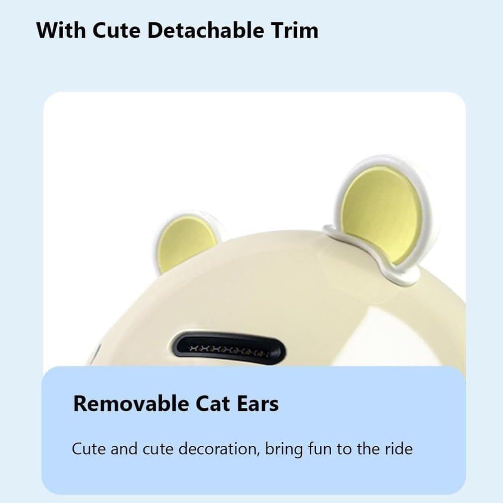 Kids Cute Motorcycle 3/4 Half Helmet with Cat Ears,DOT Approved Toddler Scooter Vespa Helmet,Child Street Dirt-Bike Go-Kart ATV Helmet for Boys Girls