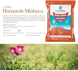 Húmus de Minhoca Premium 3kg Calterra