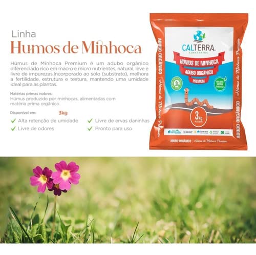 Húmus de Minhoca Premium 3kg Calterra