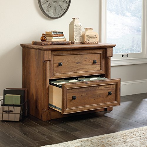 Sauder Palladia File Cabinet, Vintage Oak Finish #TOP3