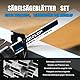 MUOZLOP 10 Pack 225mm Säbelsägeblätter Set，14 TPI Sägeblätter für Säbelsäge，für Metall Säbelsägeblätter (10, 14TPI 225mm)