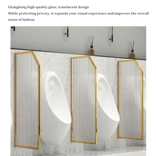Mampara de urinario de vidrio translúcido para baños públicos 3