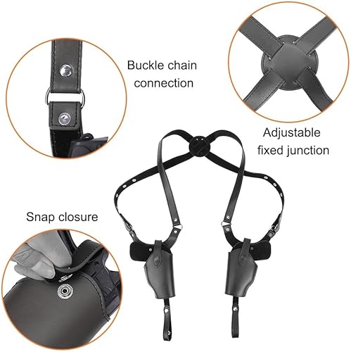 Miniatura 4 de Shoulder Holster, Tactical Underarm Holster Concealed Adjustable Carry Holster for Gun Pistol 1911 92 96 45 43 (Length 31.5"39.4"47.2")