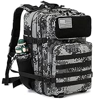 QT&QY Taktischer MilitäR Rucksack Herren Groß 25l/35l/45L Bundeswehr Rucksack 3 Tage Molle Armee RucksäCke Assault Backpack Outdoor Wasserdicht Pack Tasche