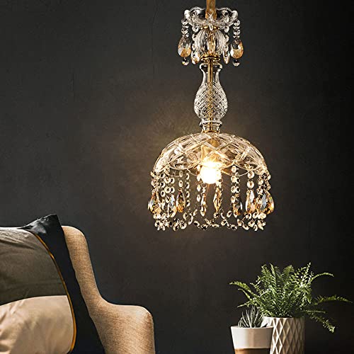 Lampe suspendue cristal pour valoriser un plafond bas - 2