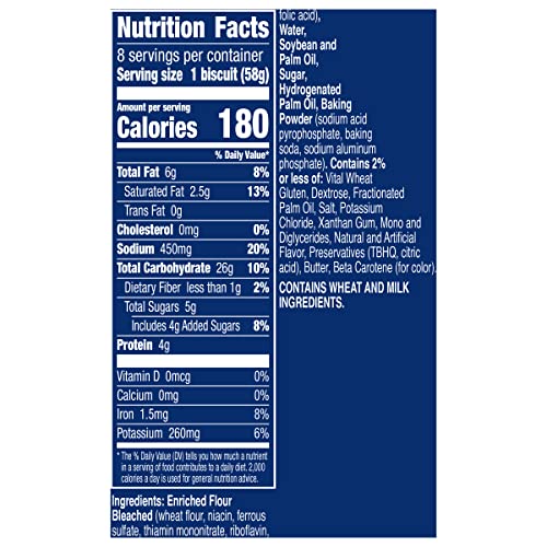 Pillsbury Grands! Flaky Layers Refrigerated Biscuits, Buttermilk, 16 Oz, 8 Ct #TOP7