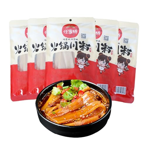 TJBXWPY Wide Glass Noodles Chinese Sweet Potato Vermicelli Clear Glass
