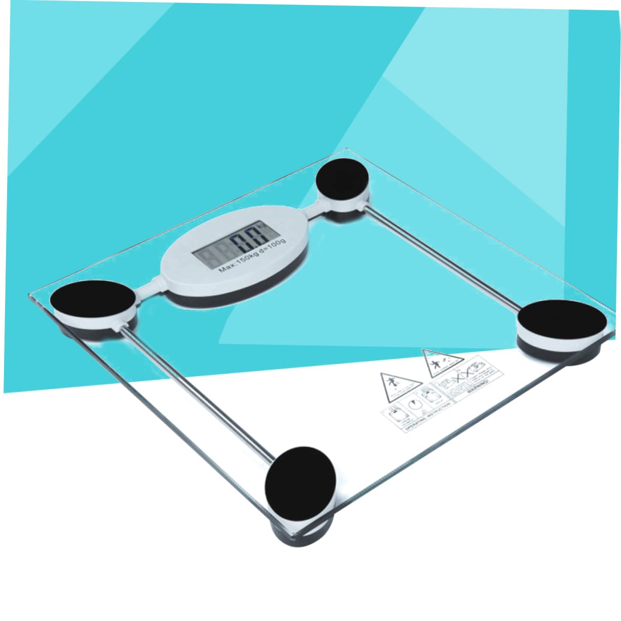 Báscula Digital de con Sensor Táctil Pantalla LCD Precisión Alta para Peso Corporal Baño Diseño Elegante y Portátil