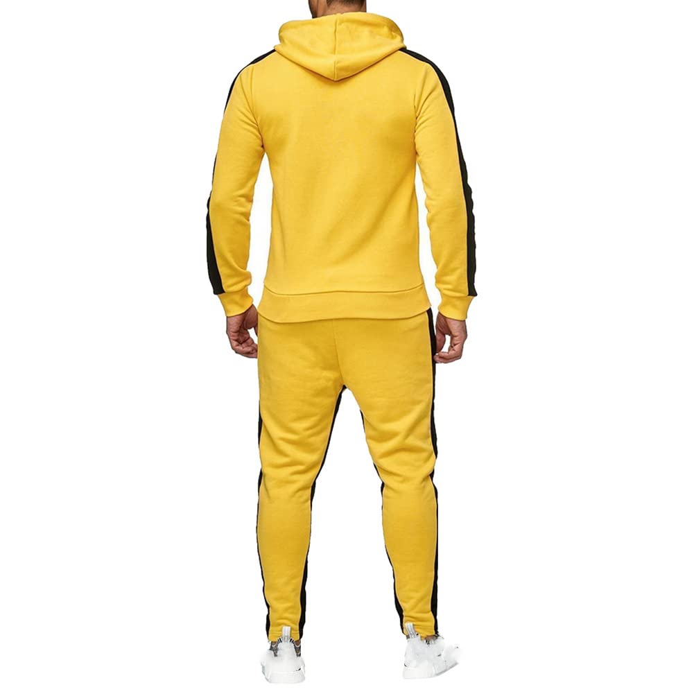 amropi Conjunto de Chandal Jogging para Hombre Sudaderas con Capucha y Pantalones 2 Piezas