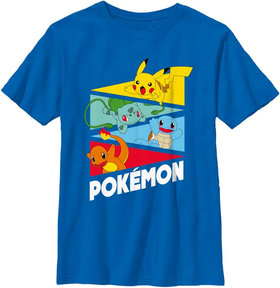 Pokemon Unisex-Child Starter PendentsT-Shirt