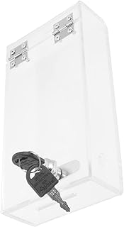 OSALADI Acrylic Phone Lock Jail Phone Case Holder Box Cell Phone Locker for Cellphone case Security Lock Student time Control Lock case Locking Storage Cabinet