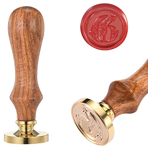 Sundee SD-A2048-G-G Wax Seal Stamp, Vintage Retro Brass Head cover